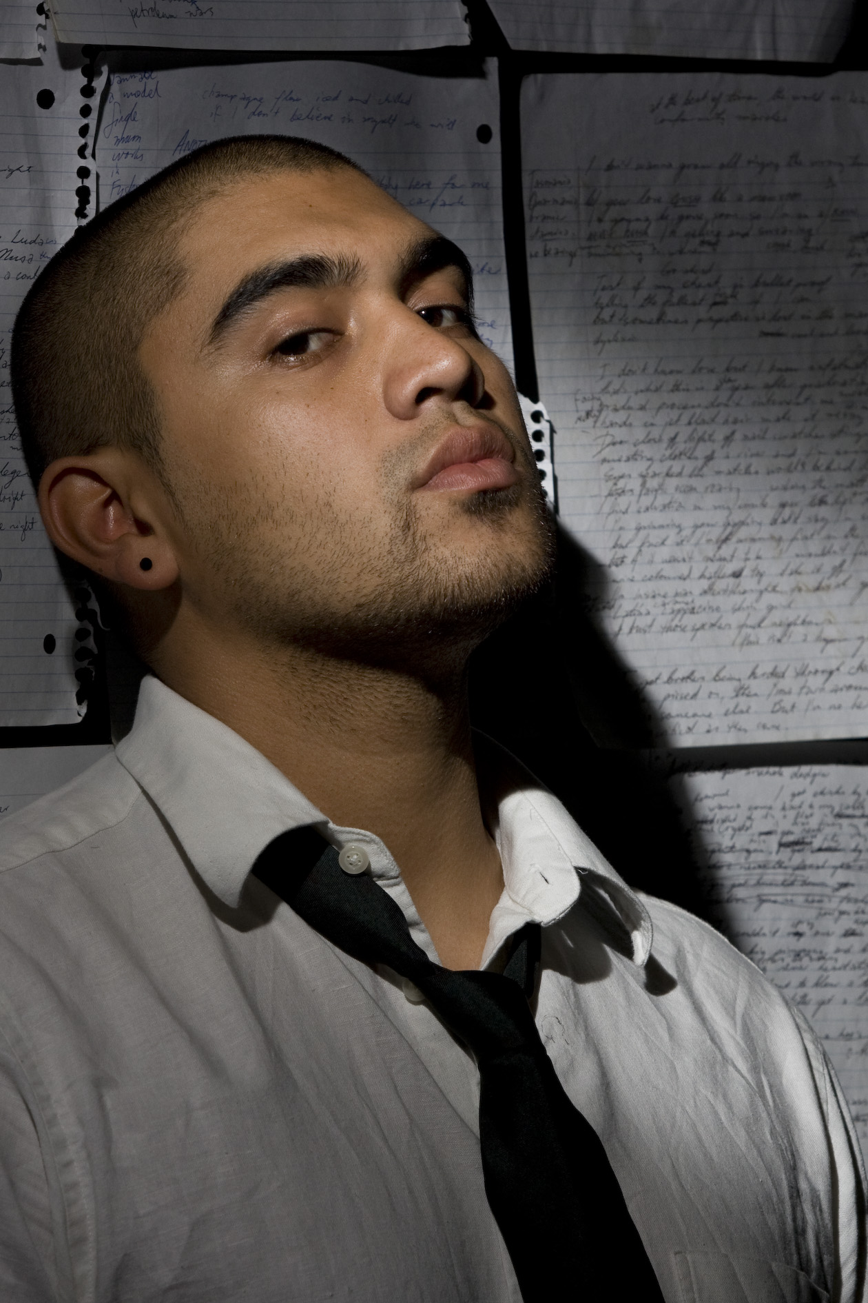 Omar Musa photographed by Cole Bennetts at the Gorman House Arts Centre, Canberra, 2009